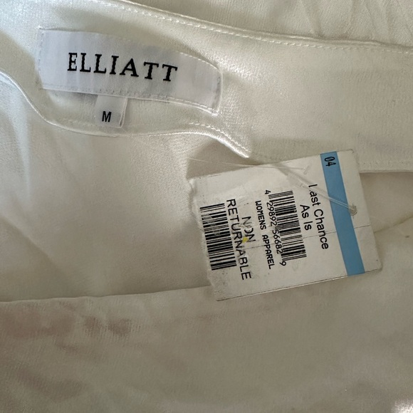 Elliatt Saronic One-Shoulder White Mini Dress Size Medium - Picture 3 of 5